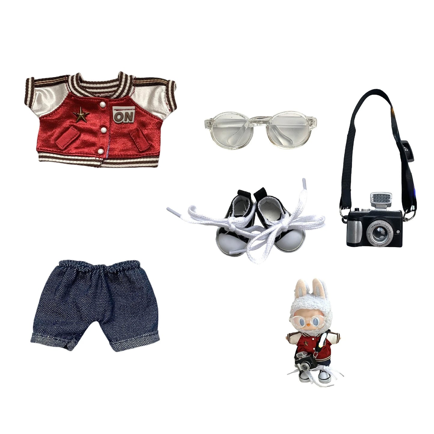 Labubu Clothes – Conjunto de chaqueta de béisbol