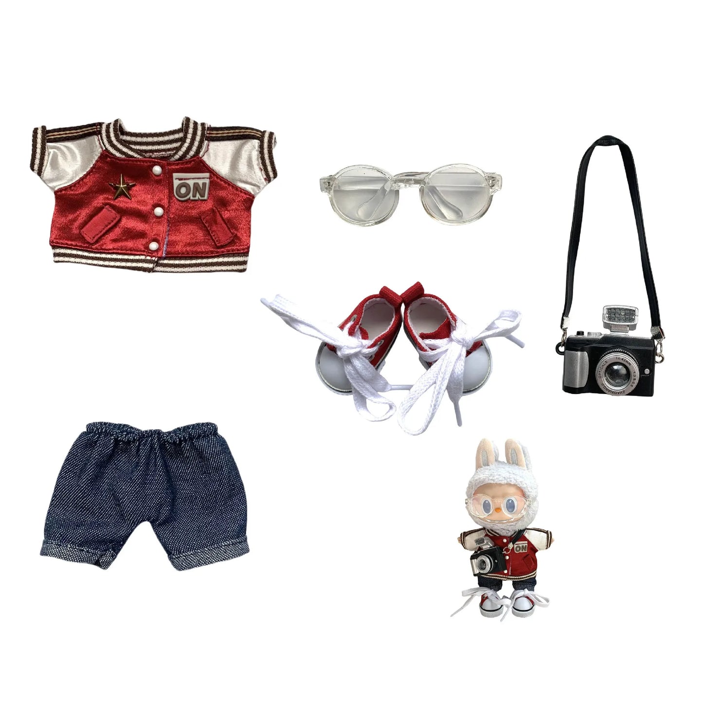 Labubu Clothes – Conjunto de chaqueta de béisbol